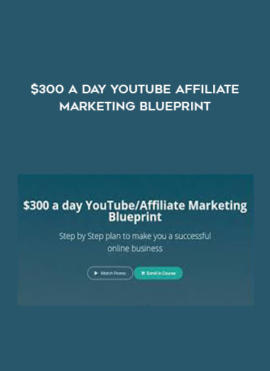 $300 a day YouTube Affiliate Marketing Blueprint digital download