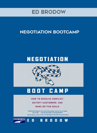 Ed Brodow - Negotiation Bootcamp digital download