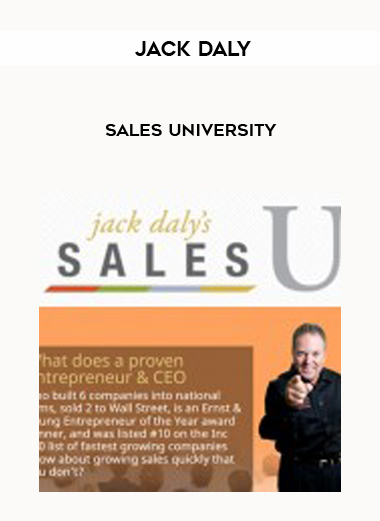 Jack Daly – Sales University digital download
